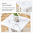 Modern Minimalist White MDF Living Room Table Sets (Square + Rectangular)White