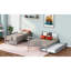 Lit simple superposé au dessus d'un lit double avec lit gigogne simple (gris)-130120326