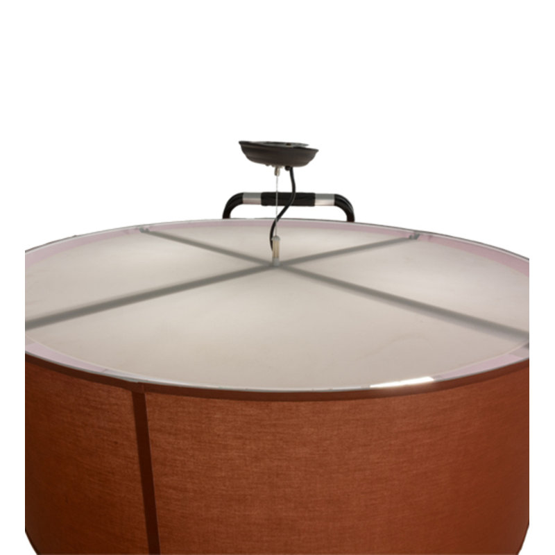 Cilindro 4 - Light Chandelier, 19" H x 37" W x 37" D, Red Dust Textrene