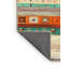 Tapis orange/beige/vert contemporain-761750699