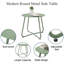Table d'appoint extérieure en acier-250102115