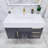 Glasgow 35.5 " W Wall Mounted Single Vanity Bathroom Vanity With Acrylic Top-34226466