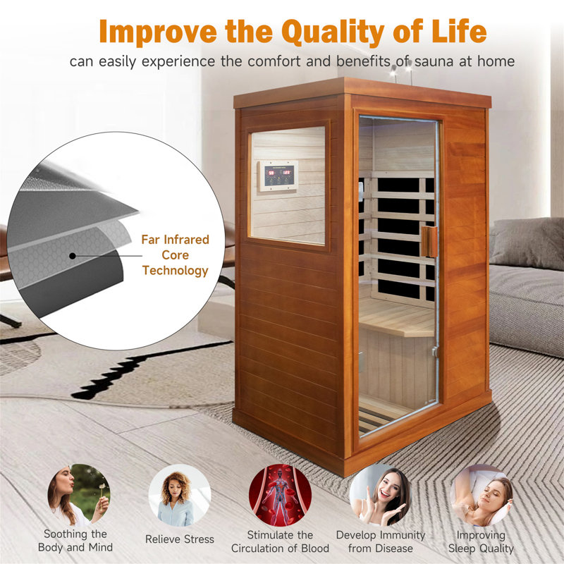 Chambre simple avec sauna à infrarouge, Naturel