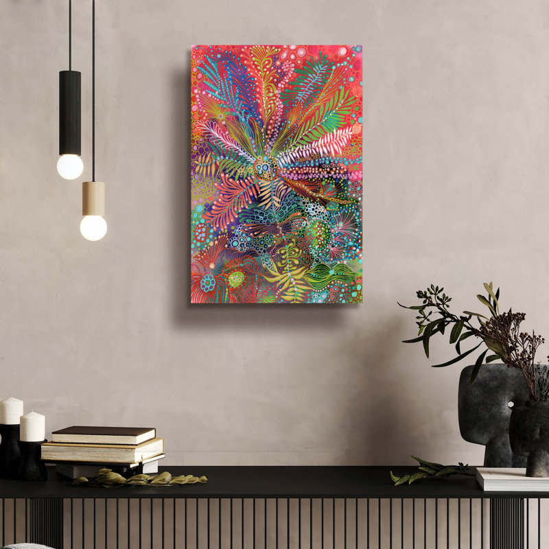 «Amplifier» par Noemi Ibarz, art mural en verre acrylique, H 24 po x l 16 po x P 0,2 po