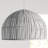 Moon 1-Light Rattan Pendant - White