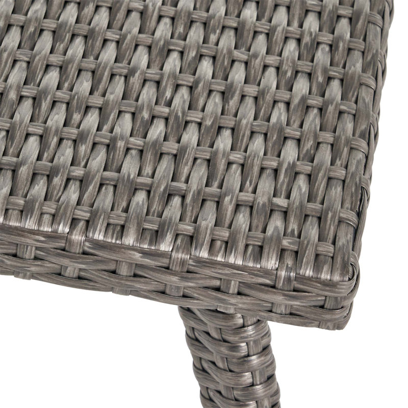 Honolulu 4pc PE Wicker Set (Kd), Gray