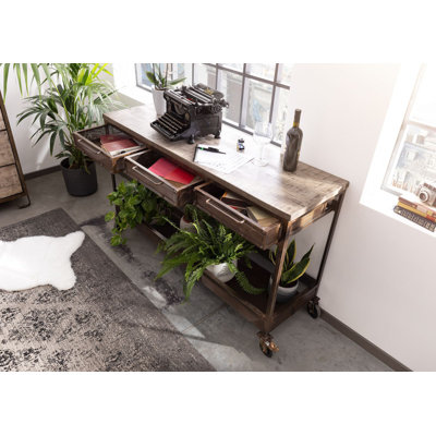 Heavy Industry 150cm Solid Wood Top Console Table