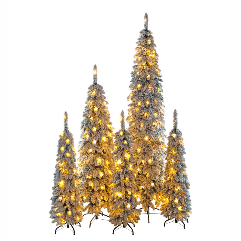Sapin de Noël artificiel illuminé 5 pièces