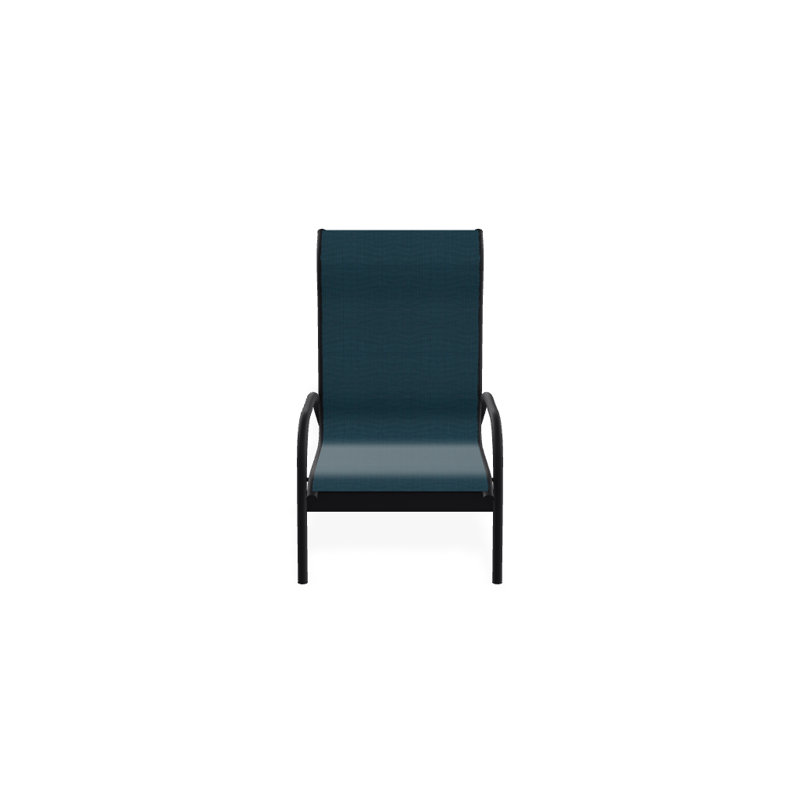 Gardenella Patio Chair, Teal Sunbrella®, Black