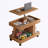 Small Coffee Table with Wheels, 360° Rotating Desktop Multi-Functional Side Table-571791691