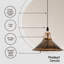 Jamil 1 - Light Brushed Copper Single Pendant-682943786