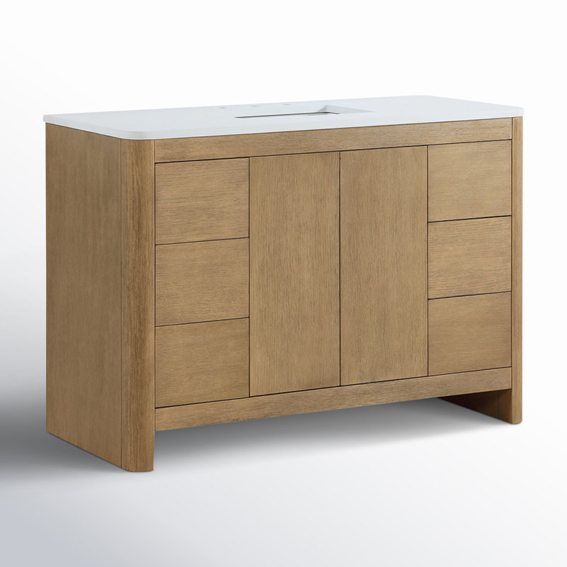 Raye 48'' Single Bathroom Vanity with Quartz Top