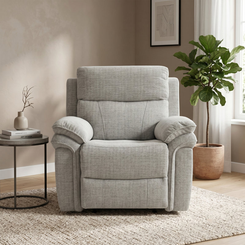 Coombs 106cm Wide Standard Recliner, Grey
