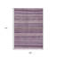 Tapis intérieur lavable rayé prune et lilas 9 pi x 12 pi