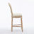 Solid Wood Bar Stools Set Of 2, Classic French Country Wooden Barstools With Upholstered Seating-1756794023