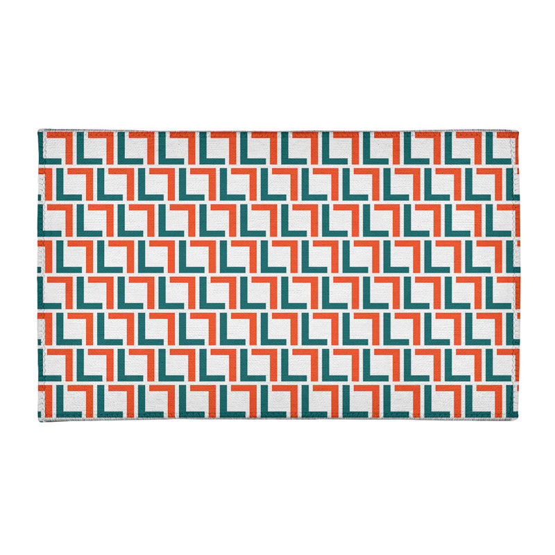 Geometric Indoor Rug, Rectangle 3' x 5'