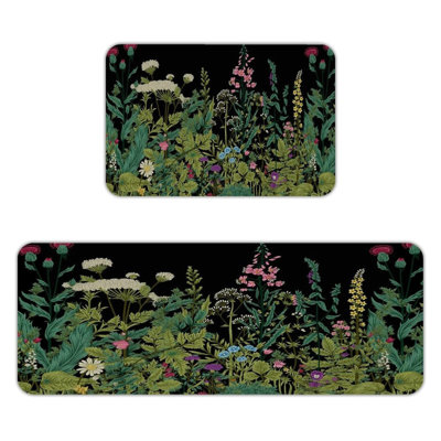 Ensemble de 2 tapis de cuisine Wildflower