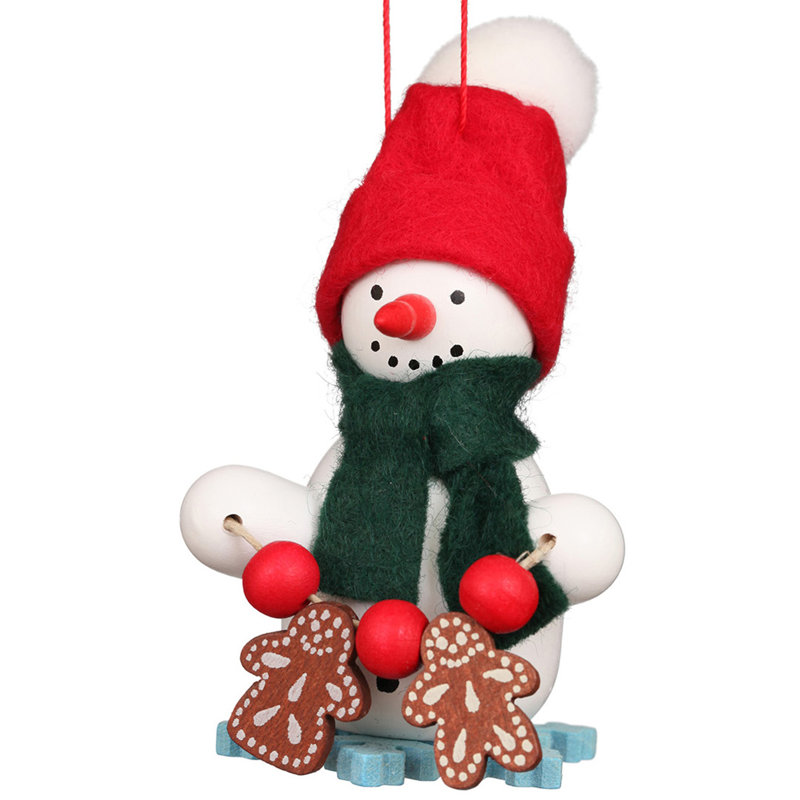 3.5'' Handmade Wood Hanging Figurine Ornament
