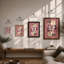 Roses And Butterfly Botanical - Print-905650298-905650297