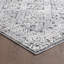 Tapis gris vintage à motif de losanges 6 pi 7 po x 9 pi 6 po Gillender