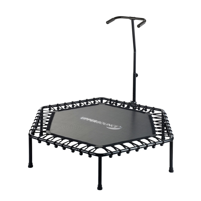Mini trampoline 50 po avec rebords hexagonaux ajustables Machrus Upper Bounce, Noir