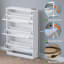 Armoire de rangement pour chaussures à 3 niveaux désodorisants | Organisateur de porte rabattable en blanc-894214094