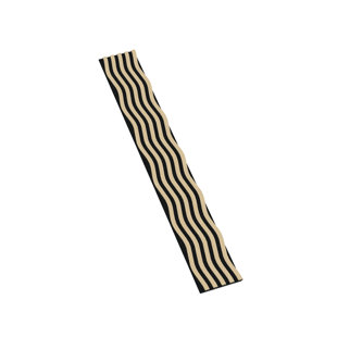 Panneau de bois ondulé courbé acoustique (Ensemble de 20)