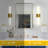 Modern Bathroom Wall Sconces Set Of 2, 21 Inch Vanity Lights With Frosted Glass Shade, Adjustable Mounting For Mirror, Bedroom, Living Room, Hallway, E26 Base Compatible-1381253150