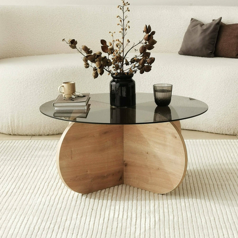Glorias Coffee Table, Black/Oak