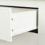 Console buffet avec finition blanche et brune