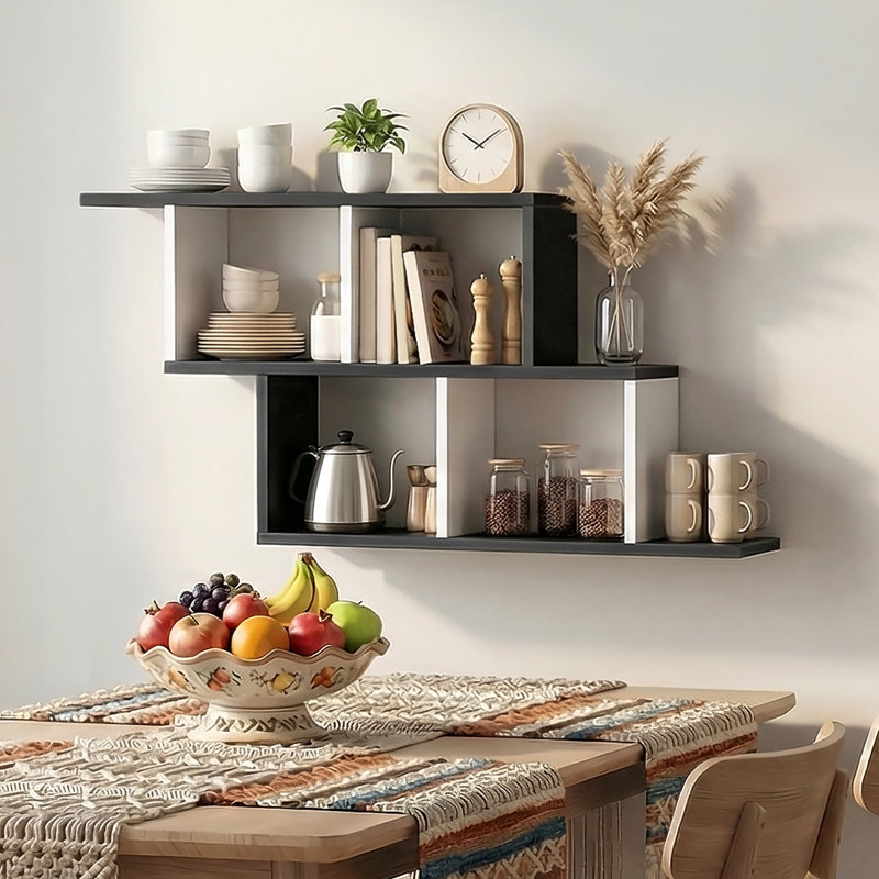 3-tier Floating Shelf For Wall, Wall Mounted Shelf, Cubby Wall Shelf