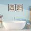 «Relaxing Neutral Bath», ensemble de 2 impressions encadrées sous verre, design par Carol Robinson-1875943280-1875943283