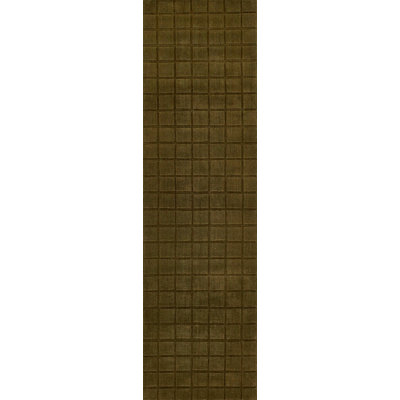 Meile Green Hand-Loomed Geometric Wool Rug