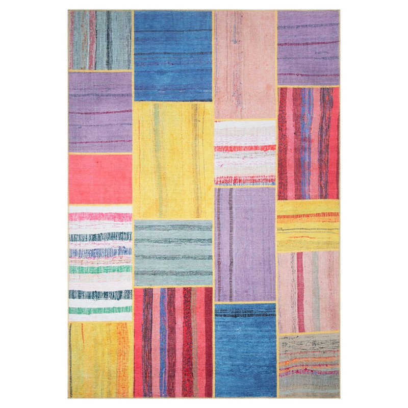 Luxurious Machine Washable Carpet, 100% Polyester, 7.5 x 10.8 Feet | Pile Height: 0.2 Inches, 1850 g/m² | Recycled Poly Cotton Underside, Easy Care, Perfect for Living Room & Bedroom, Soft & Durable Design