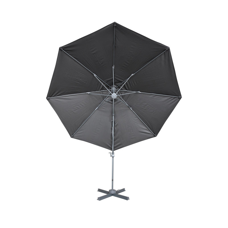 Parasol en porte-à-faux 10 pi Mchugh, Noir