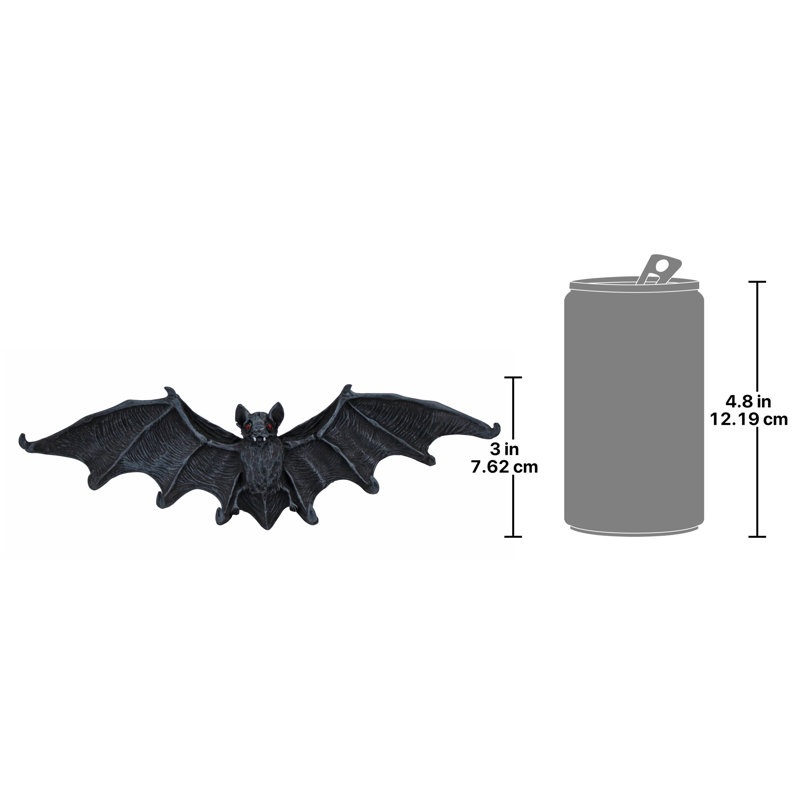 Porte-clés 10 po x 3 po x 1,5 po-vampire bat