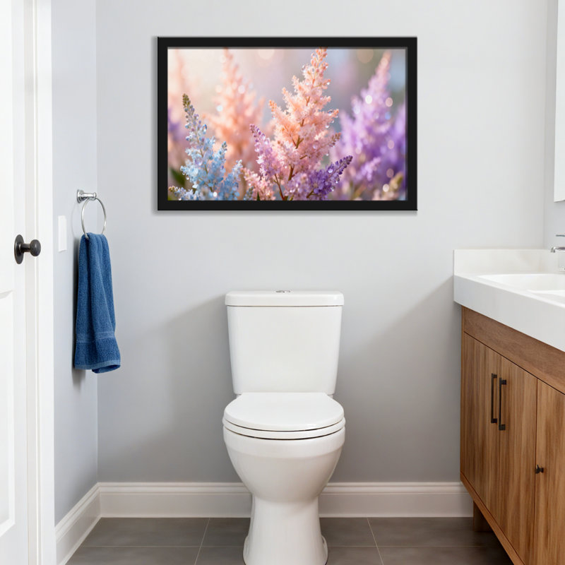 Plantes et fleurs fleurs pastel douces dans une douce lumière, H 12 po x l 18 po, Toile tendue, Ne s’applique pas