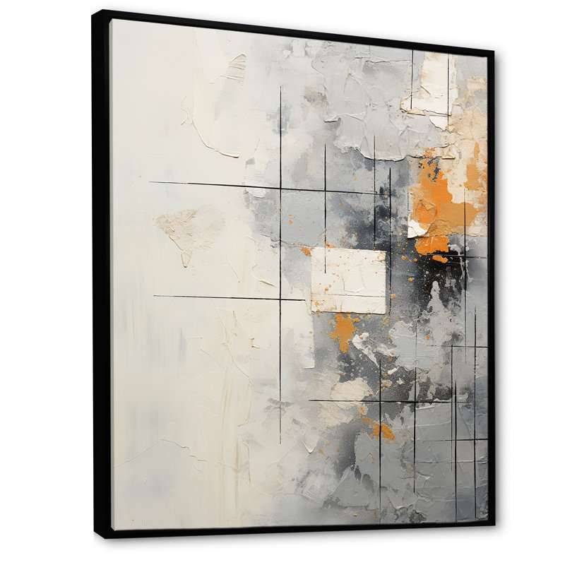 Simple Winter Landscape I - Print, Black Floater Framed, 40" H x 30" W x 1.5" D