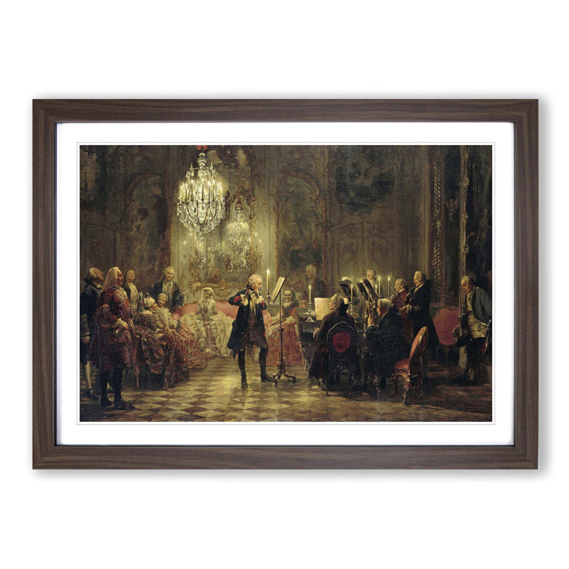 Adolph Menzel - Single Picture Frame Print, Walnut