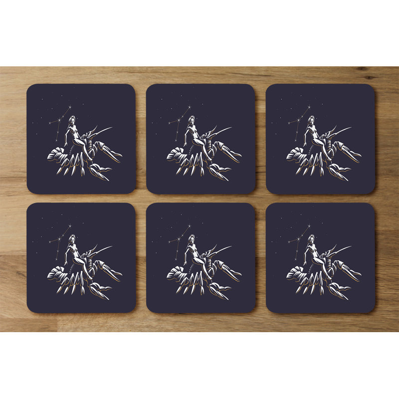 Square 6 Piece Coaster Set