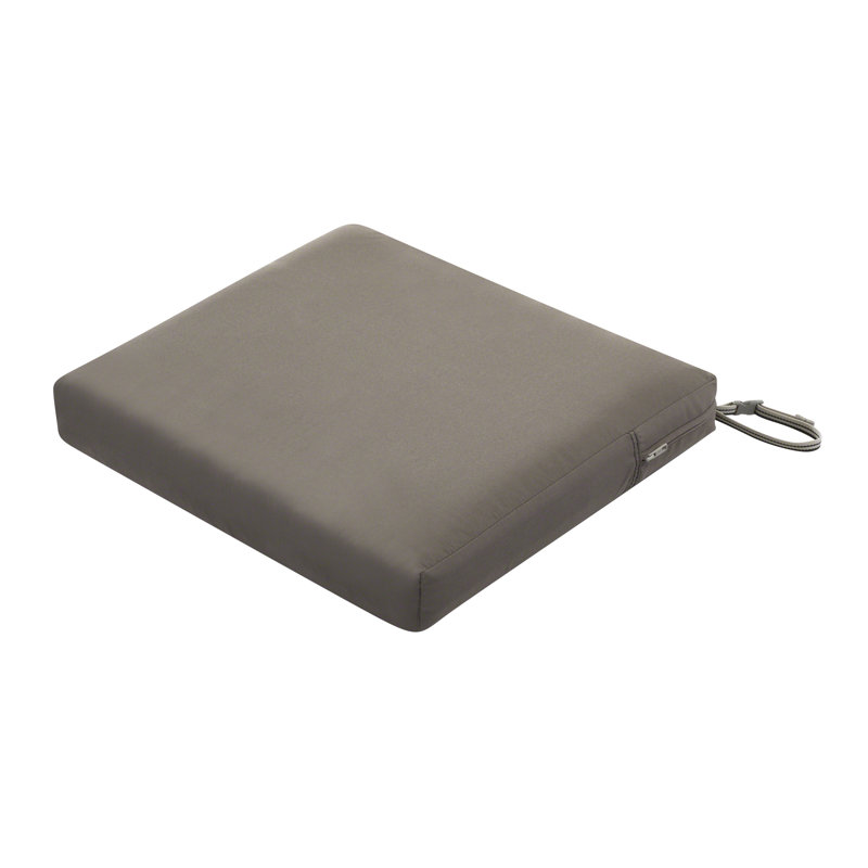 Jaylon Water-Resistant Patio Lounge Chair/Loveseat Cushion, Dark Taupe, 5" H x 21" W x 19" D