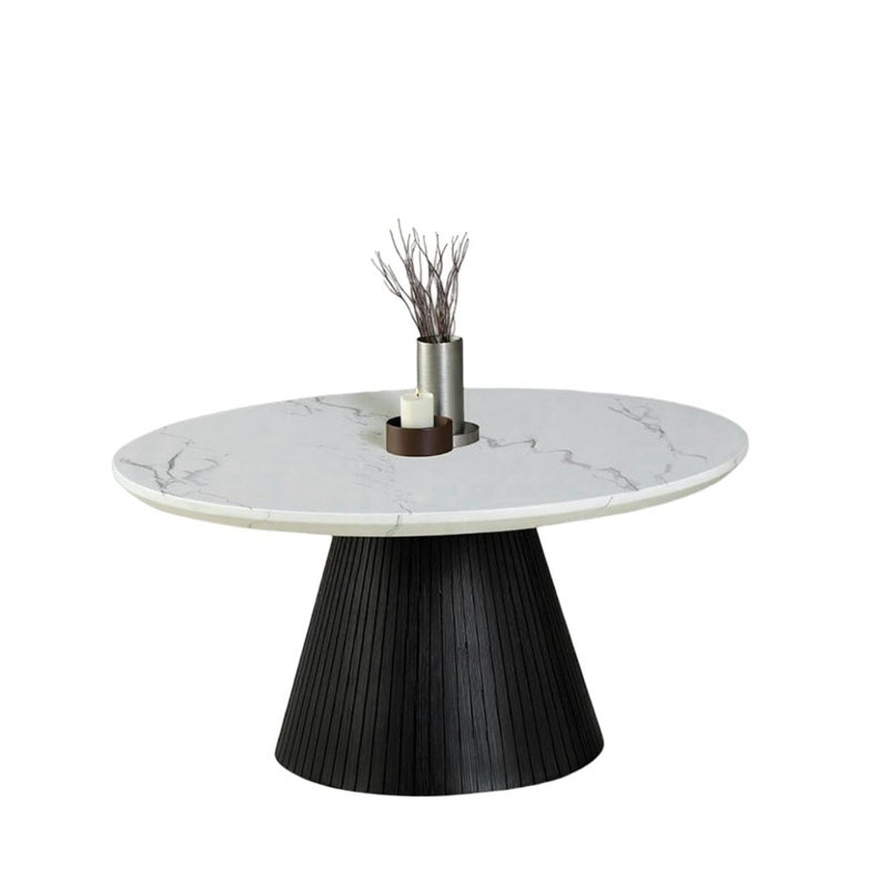 Table basse ronde de style contemporain