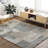 Rectangle Brod Machine Woven Polypropylene/Polyester Area Rug in Brown-1293650421