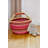 Bluebell Patterned Bolga Basket-601779603