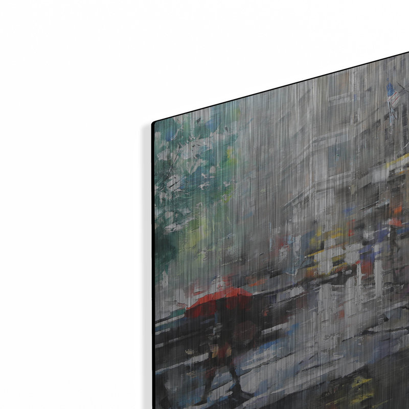 «Manhattan Red Umbrella» par Mark Lague, H 12 po x l 12 po