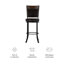 Roni Swivel Upholstered Counter Stool with Metal Frame-812419150