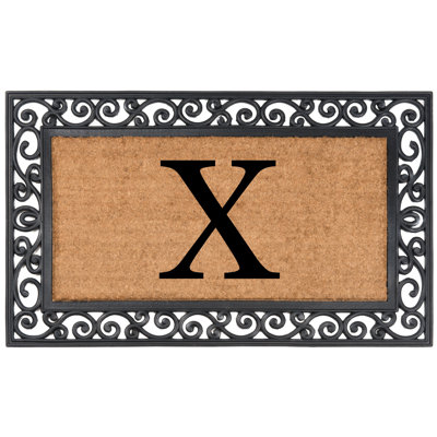 Tapis de porte d'extérieur antidérapant 36 po x 24 po Arijit