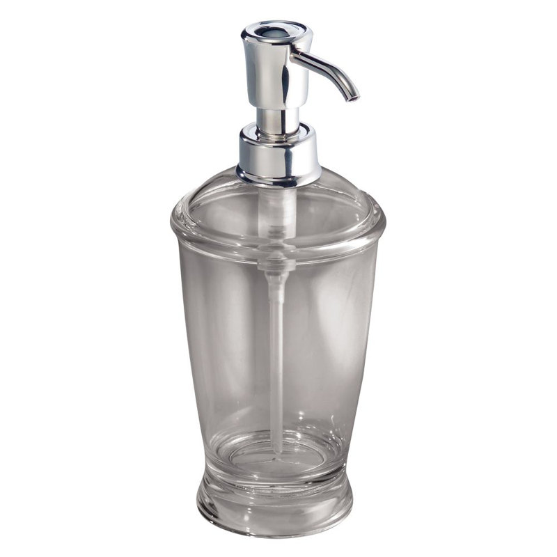 Franklin Soap Dispenser, Smoke/Chrome