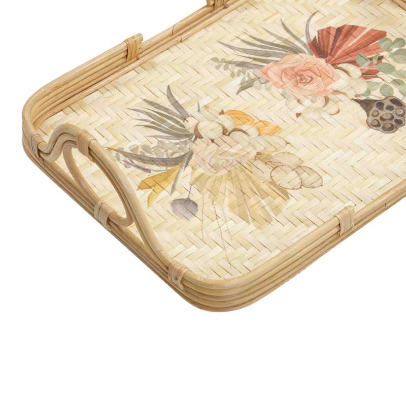 Plateau floral en bambou Cilurzo