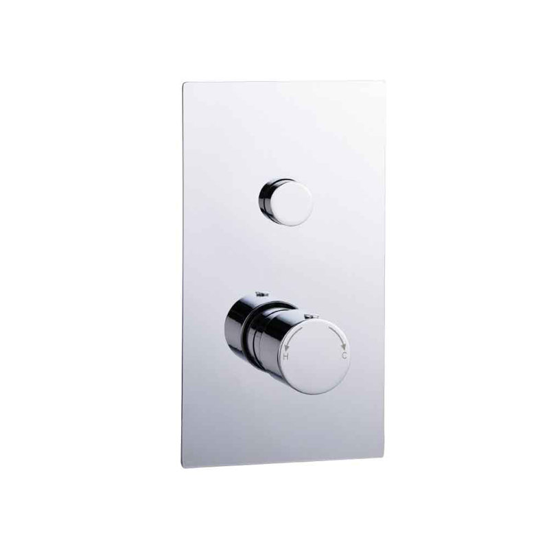 Corra Single Concealed Valve Thermostatic Diverter Shower Valve